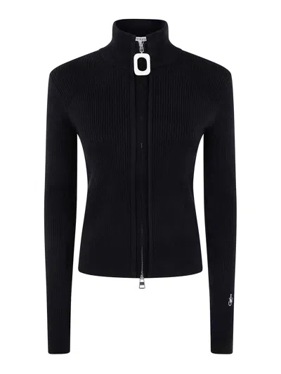 JW ANDERSON FITTED ZIP UP CARDIGAN