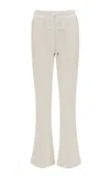 Jw Anderson Flared Crepe Pants In White