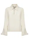 Jw Anderson J. W. Anderson Flared Cuffs White Knitwear In White