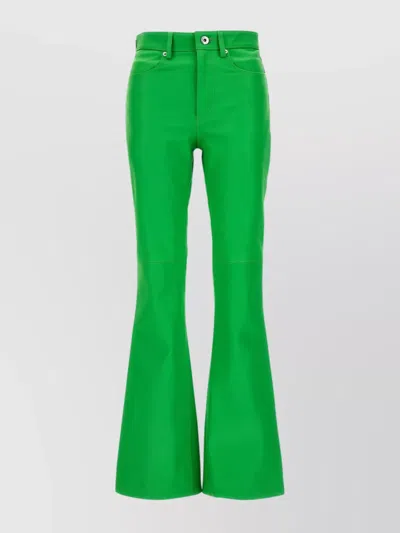 JW ANDERSON FLARED LEATHER TROUSERS BELT LOOPS