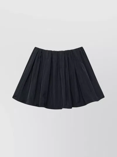 Jw Anderson Flared Silhouette Skirt Elastic Waistband In Black