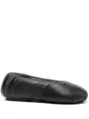 Jw Anderson Padded Ballet Flats In 999 Black