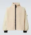 Jw Anderson Colour Block Fleece Track Top In Beige