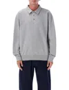 Jw Anderson J. W. Anderson Rugby Polo Sweatshirt In Gray