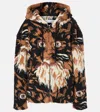 Jw Anderson Graphic Print Faux-fur Jacket In Multicolor
