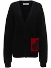 Jw Anderson Cardigan With Patch Pocket In Black