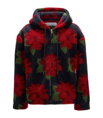 Jw Anderson J.w. Anderson Zipper Front Hooded Jkt In Multi