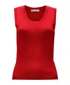 Jw Anderson Fein Gestricktes Tanktop In Red