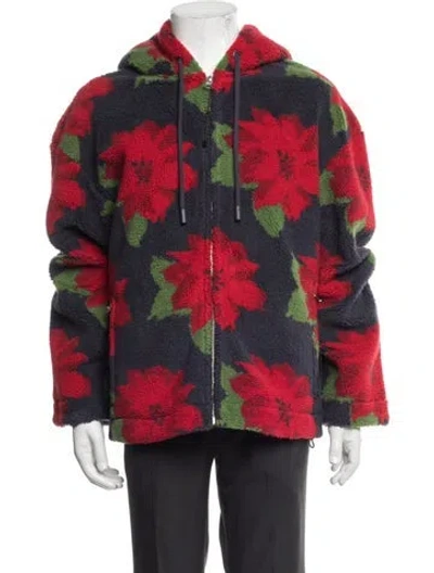 Pre-owned Jw Anderson Floral Print Jacket In Blue/green/red