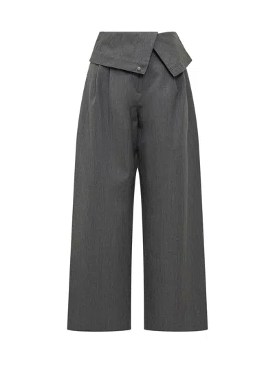 Jw Anderson J. W. Anderson Wide-leg Pants With Side Pockets In Gray