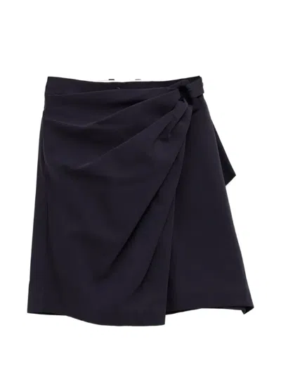 Jw Anderson Fold-over Buckle-fastening Shorts In Black