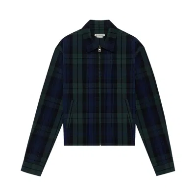 Pre-owned Jw Anderson Front Zip Blouson 'navy/green' | Blue | Men's Size L