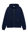 Jw Anderson Cotton Zip-up Hoodie In Blue