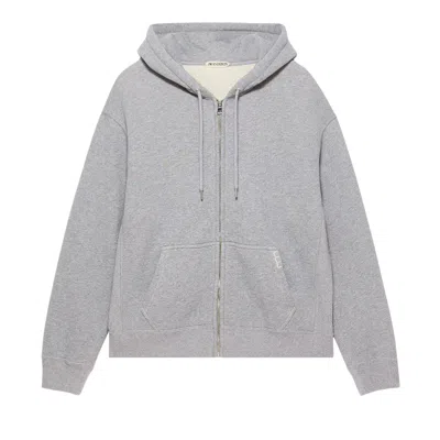 Pre-owned Jw Anderson Front Zip Hoodie 'mid Grey/melange' | Men's Size Xl In Gray