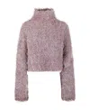 Jw Anderson J.w. Anderson Cropped Cutout Jumper In Nude