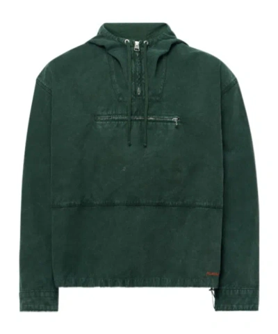 Jw Anderson Garment Dye Anorak In Green