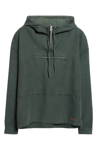 Jw Anderson Garment Dye Anorak In Green