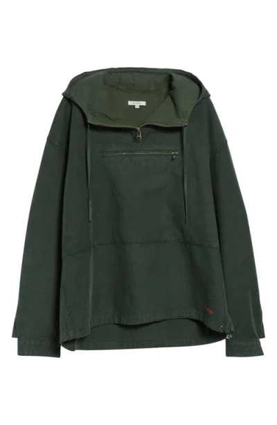 Jw Anderson Garment Dye Anorak In Green