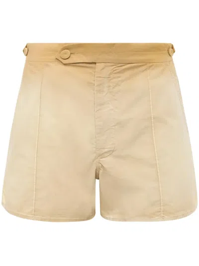 Jw Anderson Garment Dyed Shorts In Neutrals