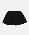 Jw Anderson Memory Gathered Taffeta Mini Skort In Black