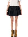 Jw Anderson Black Polyester Shorts Skirt Women