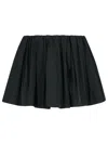 Jw Anderson Black Polyester Shorts Skirt Women In Black