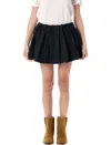 Jw Anderson Black Polyester Shorts Skirt Women In Black