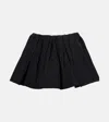 Jw Anderson Memory Gathered Taffeta Mini Skort In Black