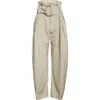 Jw Anderson Taupe Gathered Waist D-ring Trousers In 141 Stone