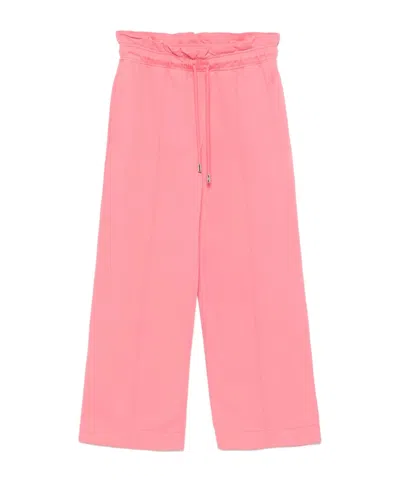 Jw Anderson Gathered-waist Drawstring Track Pants In Pink