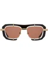Jw Anderson Jwa03-geometric Sunglasses In Black