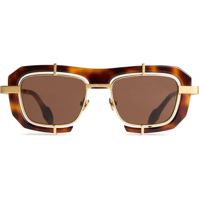 Jw Anderson Geometric Sunglasses In Brown