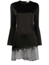 Jw Anderson Glitter-embellished Satin Minidress