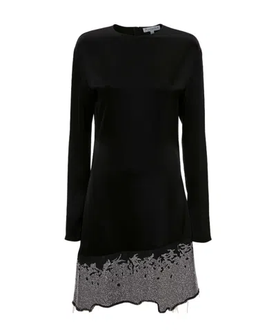 JW ANDERSON JW ANDERSON DISTRESSED GLITTER HEM DRESS