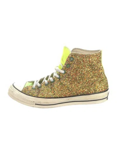 Pre-owned Jw Anderson Glitter Patterned Sneakers In Multicolor