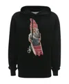 Jw Anderson Gnome Print Cotton Hoodie In Black