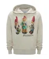 Jw Anderson Gnome Trio Cotton Hoodie In Nude