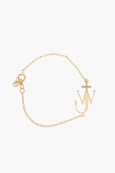 Jw Anderson Golden Effect Brass Anchor Bracelet