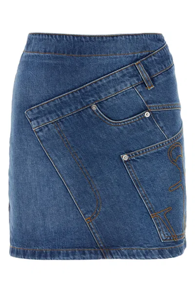JW ANDERSON JW ANDERSON DENIM MINI SKIRT