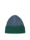 Jw Anderson Gradient-effect Ribbed Beanie In Green