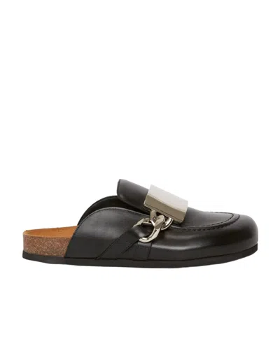 JW ANDERSON JW ANDERSON CHAIN EMBELLISHED SLIP-ON MULES