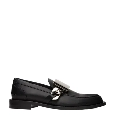 Jw Anderson Gourmet Logo Love Shoes In Black