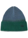 Jw Anderson Gradient-effect Ribbed Beanie In Blue