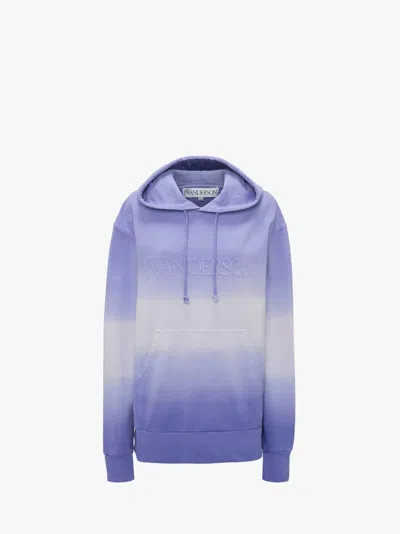 Jw Anderson J.w. Anderson Gradient Hoodie Logo In Multi