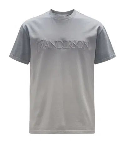 Jw Anderson Gradient T-shirt In Grey