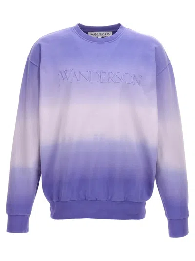 Jw Anderson Gradient Sweatshirt In Purple