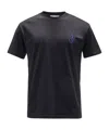 Jw Anderson Anchor Embroidery Back Print T-shirt In Black
