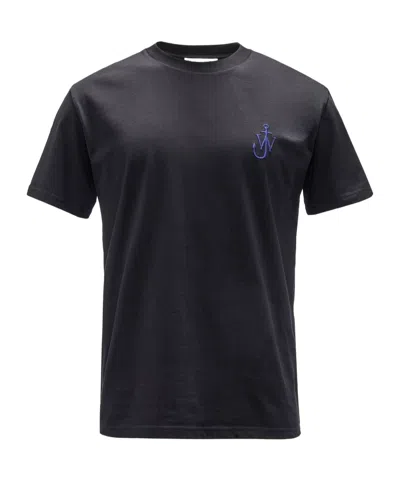 JW ANDERSON JW ANDERSON ANCHOR EMBROIDERED BACK PRINTED T-SHIRT