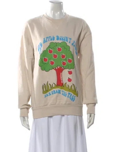 Pre-owned Jw Anderson Graphic Print Crew Neck Sweatshirt In Neutral