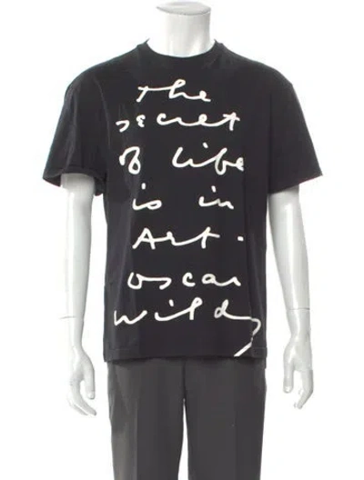 Pre-owned Jw Anderson Graphic Print Crew Neck T-shirt In Gray